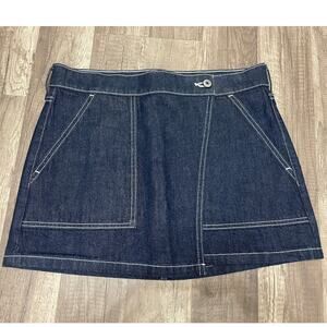 Abercrombie & Fitch Dark Blue Denim Mini Skirt